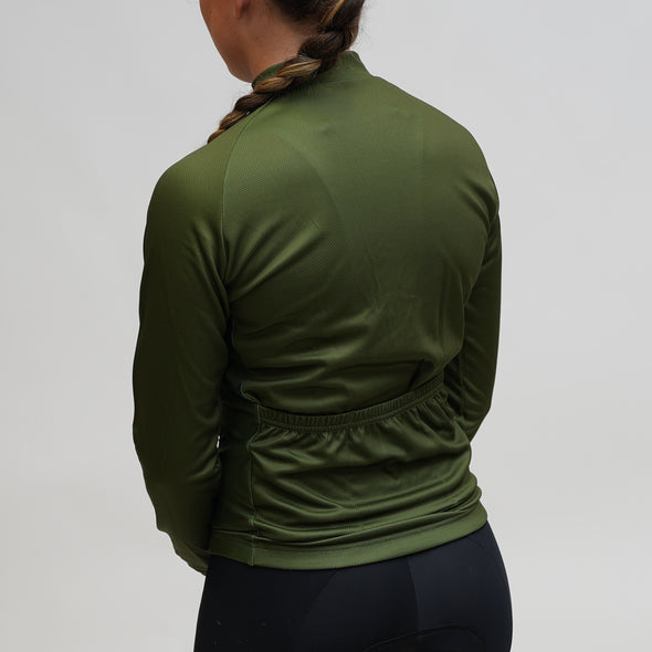 Women's Winter Jersey Olive