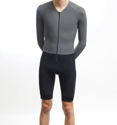 The Gray Long Sleeve Road Suit