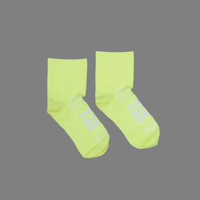 The Black Bibs Socks - Hi-Vis Yellow - Short